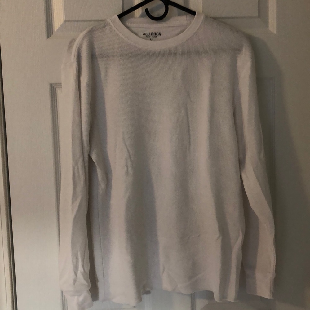 Men’s white long sleeve thermal